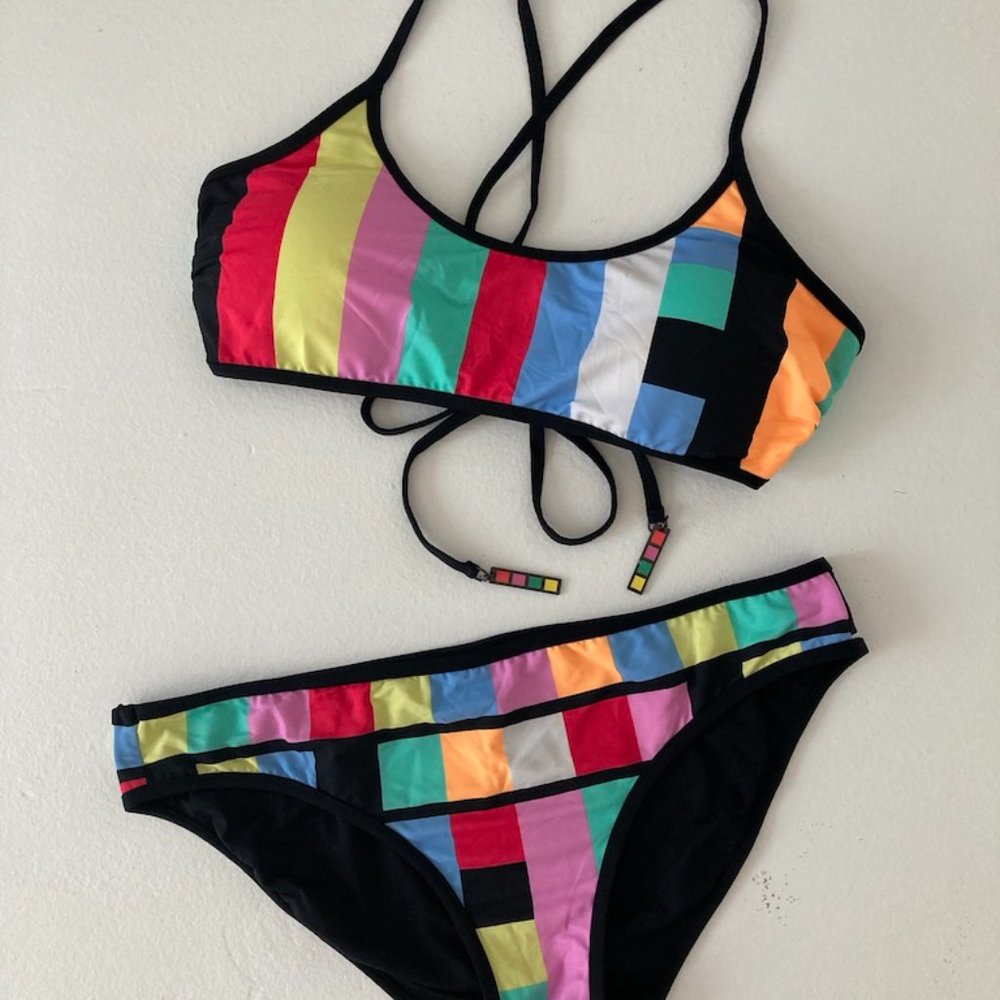 Seafolly Australia Bandwave Bikini Size 10 AU / 6 US